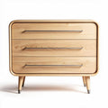 Light wood storage dresser with three drawers dimensions 90 x 45 x 75cm